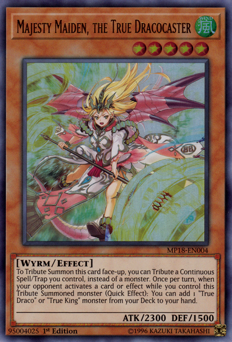 Majesty Maiden, the True Dracocaster [MP18-EN004] Ultra Rare | Jomio and Rueliete's Cards and Comics
