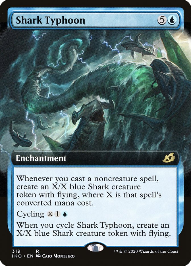 Shark Typhoon (Extended Art) [Ikoria: Lair of Behemoths] | Jomio and Rueliete's Cards and Comics