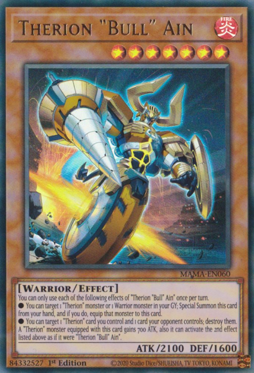 Therion "Bull" Ain [MAMA-EN060] Ultra Rare | Jomio and Rueliete's Cards and Comics