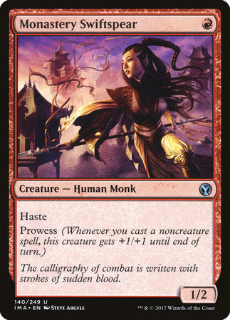Monastery Swiftspear [Iconic Masters] | Jomio and Rueliete's Cards and Comics