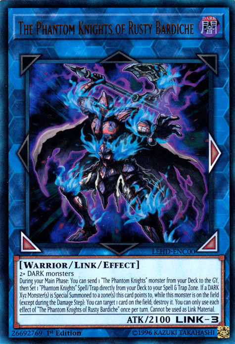 The Phantom Knights of Rusty Bardiche [LEHD-ENC00] Ultra Rare | Jomio and Rueliete's Cards and Comics