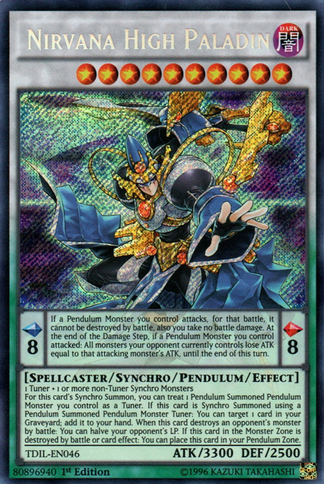 Nirvana High Paladin [TDIL-EN046] Secret Rare | Jomio and Rueliete's Cards and Comics
