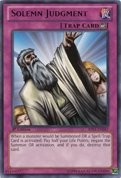 Solemn Judgment [BP01-EN047] Rare | Jomio and Rueliete's Cards and Comics