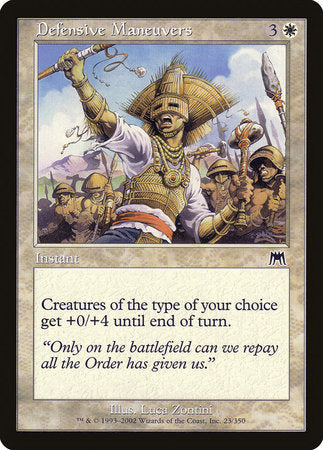 Defensive Maneuvers [Onslaught] | Jomio and Rueliete's Cards and Comics