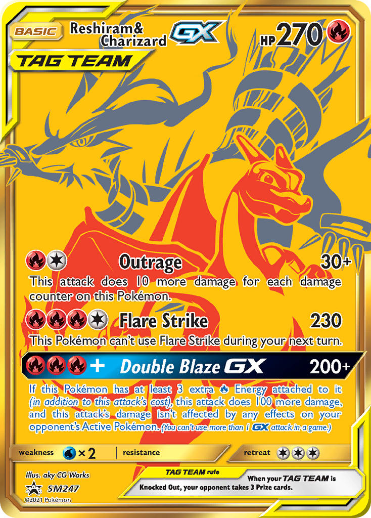 Reshiram & Charizard GX (SM247) [Sun & Moon: Black Star Promos] | Jomio and Rueliete's Cards and Comics