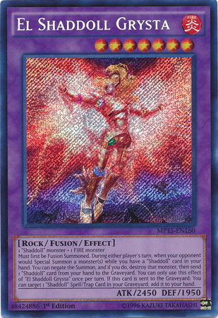 El Shaddoll Grysta [MP15-EN160] Secret Rare | Jomio and Rueliete's Cards and Comics