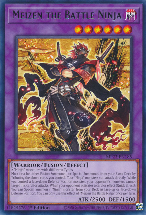 Meizen the Battle Ninja [MP23-EN185] Rare | Jomio and Rueliete's Cards and Comics