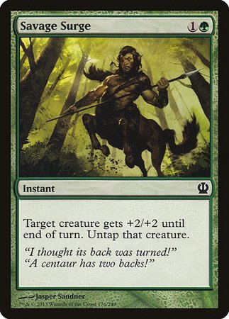 Savage Surge [Theros] | Jomio and Rueliete's Cards and Comics