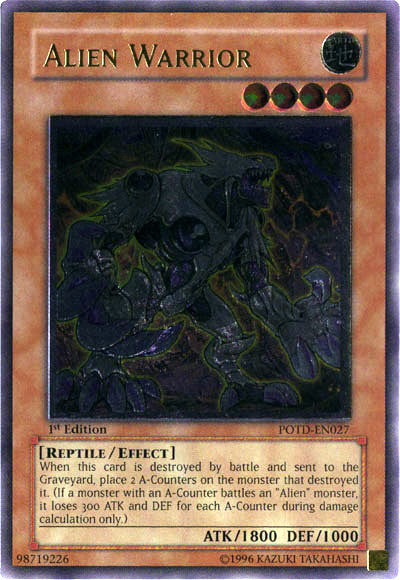 Alien Warrior (UTR) [POTD-EN027] Ultimate Rare | Jomio and Rueliete's Cards and Comics