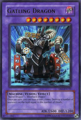 Gatling Dragon [DR3-EN155] Ultra Rare | Jomio and Rueliete's Cards and Comics