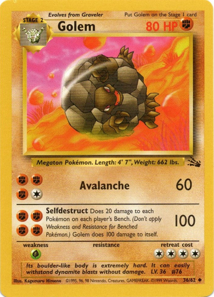 Golem (36/62) [Fossil Unlimited] | Jomio and Rueliete's Cards and Comics