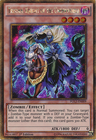 Tristan, Knight of the Underworld [PGL2-EN009] Gold Secret Rare | Jomio and Rueliete's Cards and Comics