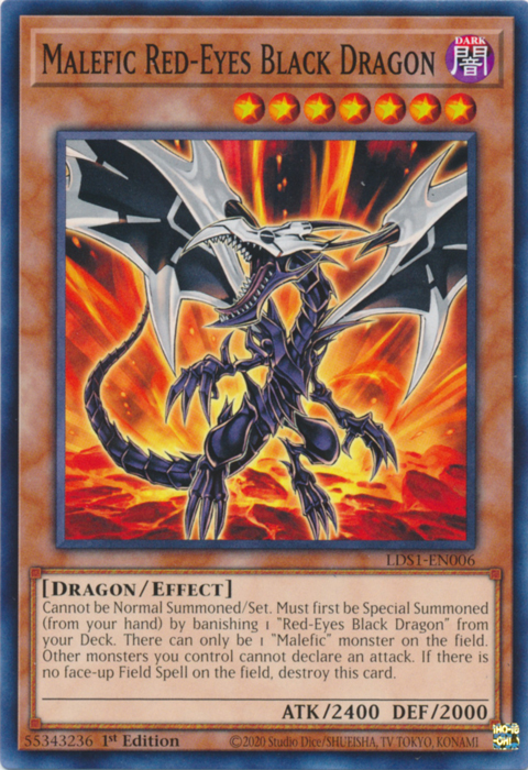 Malefic Red-Eyes Black Dragon [LDS1-EN006] Common | Jomio and Rueliete's Cards and Comics