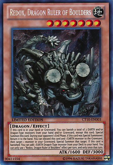 Redox, Dragon Ruler of Boulders [CT10-EN003] Secret Rare | Jomio and Rueliete's Cards and Comics