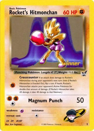 Rocket's Hitmonchan (9) (Jumbo Card) [Best of Promos] | Jomio and Rueliete's Cards and Comics
