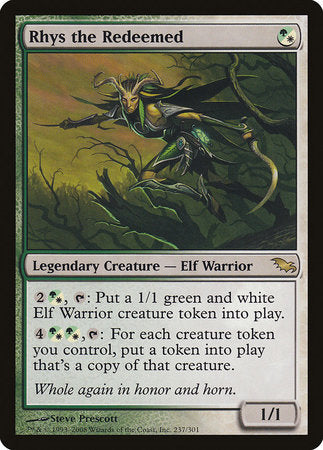 Rhys the Redeemed [Shadowmoor] | Jomio and Rueliete's Cards and Comics