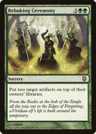 Rebuking Ceremony [Darksteel] | Jomio and Rueliete's Cards and Comics