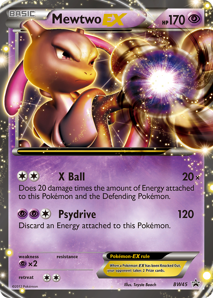 Mewtwo EX (BW45) [Black & White: Black Star Promos] | Jomio and Rueliete's Cards and Comics