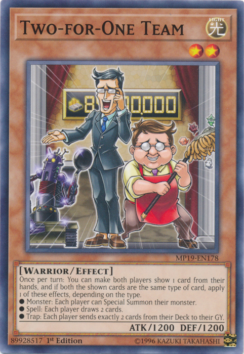 Two-for-One Team [MP19-EN178] Common | Jomio and Rueliete's Cards and Comics