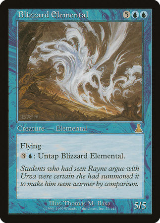 Blizzard Elemental [Urza's Destiny] | Jomio and Rueliete's Cards and Comics