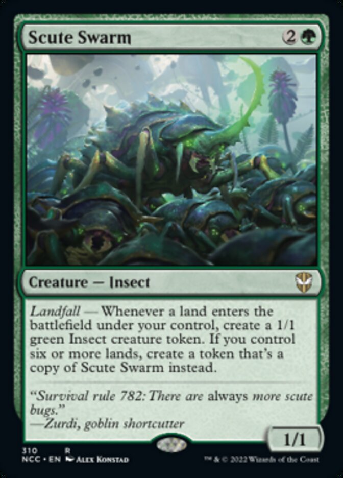 Scute Swarm [Streets of New Capenna Commander] | Jomio and Rueliete's Cards and Comics