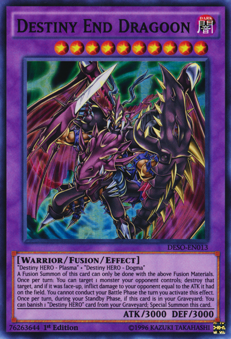 Destiny End Dragoon [DESO-EN013] Super Rare | Jomio and Rueliete's Cards and Comics