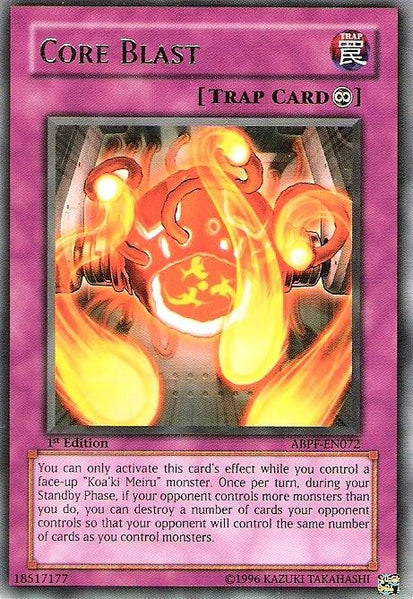 Core Blast [ABPF-EN072] Rare | Jomio and Rueliete's Cards and Comics