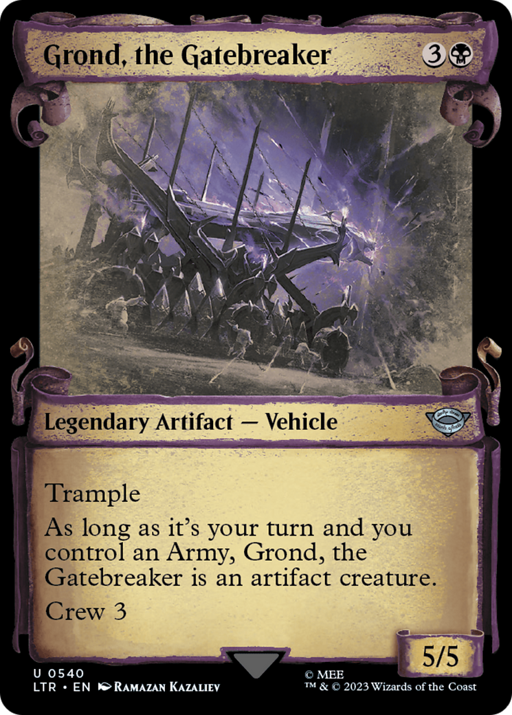 Grond, the Gatebreaker [The Lord of the Rings: Tales of Middle-Earth Showcase Scrolls] | Jomio and Rueliete's Cards and Comics