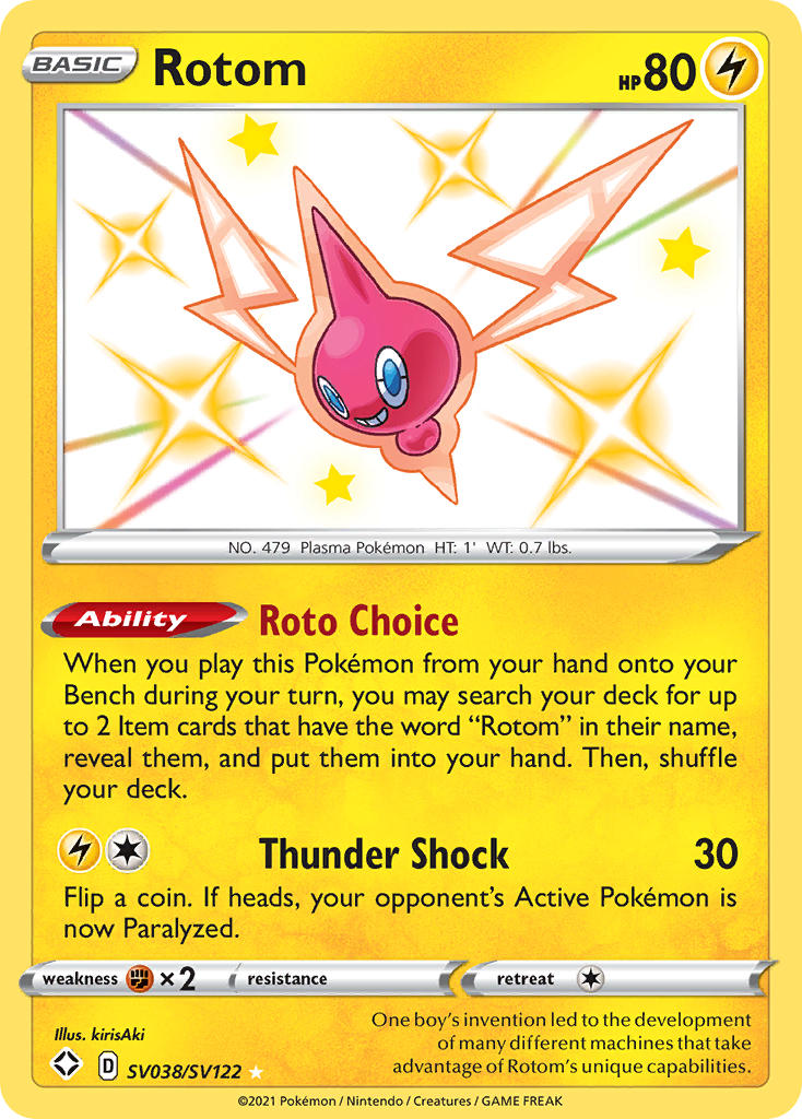 Rotom (SV038/SV122) [Sword & Shield: Shining Fates] | Jomio and Rueliete's Cards and Comics