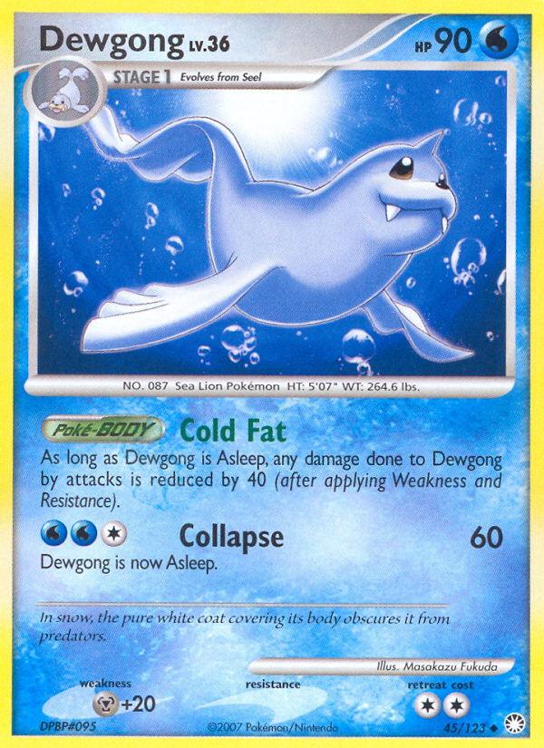 Dewgong (45/123) [Diamond & Pearl: Mysterious Treasures] | Jomio and Rueliete's Cards and Comics