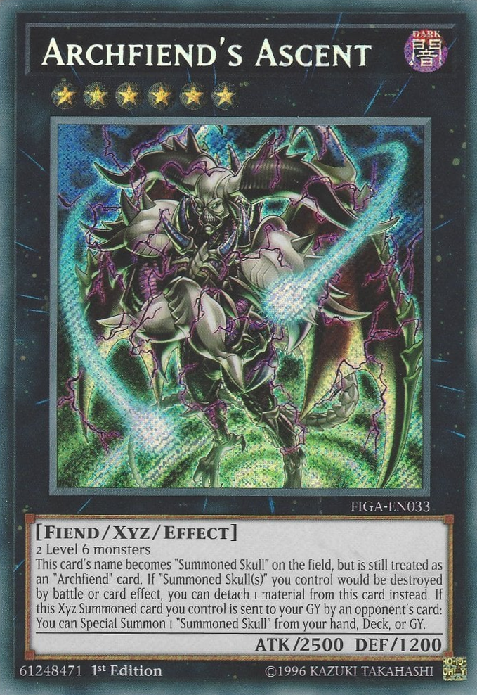 Archfiend's Ascent [FIGA-EN033] Secret Rare | Jomio and Rueliete's Cards and Comics