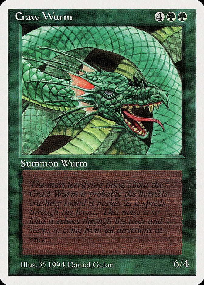 Craw Wurm [Summer Magic / Edgar] | Jomio and Rueliete's Cards and Comics