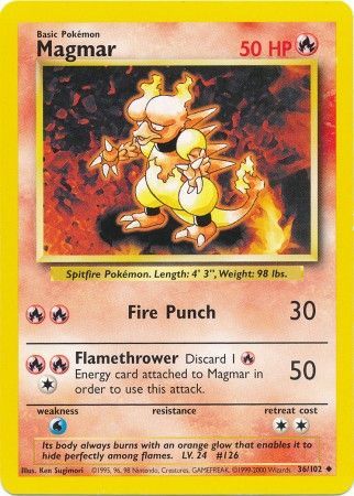 Magmar (36/102) [Base Set Unlimited] | Jomio and Rueliete's Cards and Comics