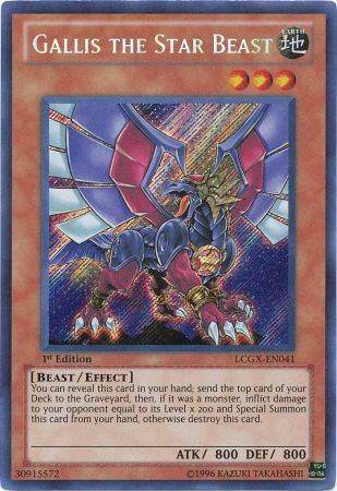 Gallis the Star Beast [LCGX-EN041] Secret Rare | Jomio and Rueliete's Cards and Comics