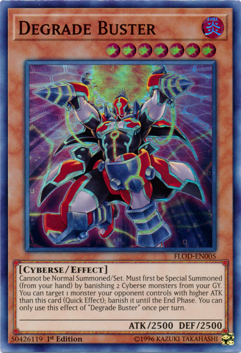 Degrade Buster [FLOD-EN005] Super Rare | Jomio and Rueliete's Cards and Comics