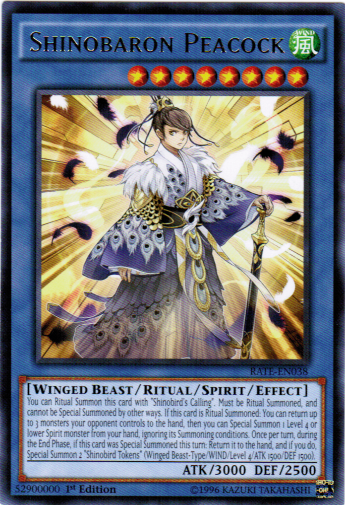 Shinobaron Peacock [RATE-EN038] Rare | Jomio and Rueliete's Cards and Comics