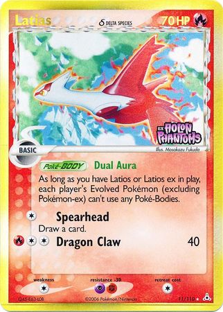 Latias (11/110) (Delta Species) (Stamped) [EX: Holon Phantoms] | Jomio and Rueliete's Cards and Comics