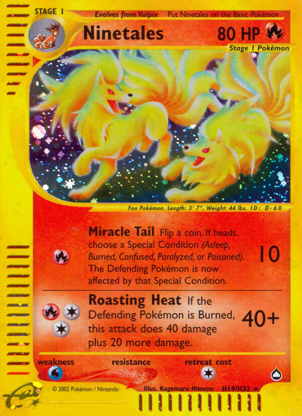 Ninetales (H19/H32) [Aquapolis] | Jomio and Rueliete's Cards and Comics