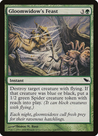 Gloomwidow's Feast [Shadowmoor] | Jomio and Rueliete's Cards and Comics