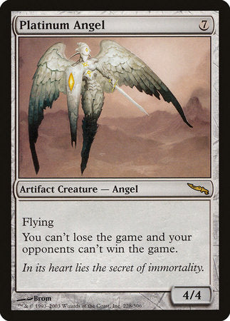 Platinum Angel [Mirrodin] | Jomio and Rueliete's Cards and Comics