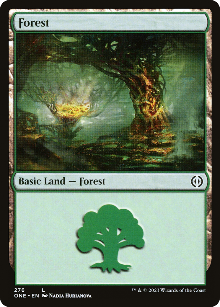 Forest (276) [Phyrexia: All Will Be One] | Jomio and Rueliete's Cards and Comics