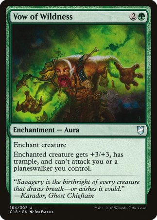 Vow of Wildness [Commander 2018] | Jomio and Rueliete's Cards and Comics