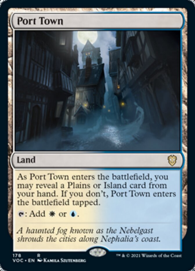 Port Town [Innistrad: Crimson Vow Commander] | Jomio and Rueliete's Cards and Comics
