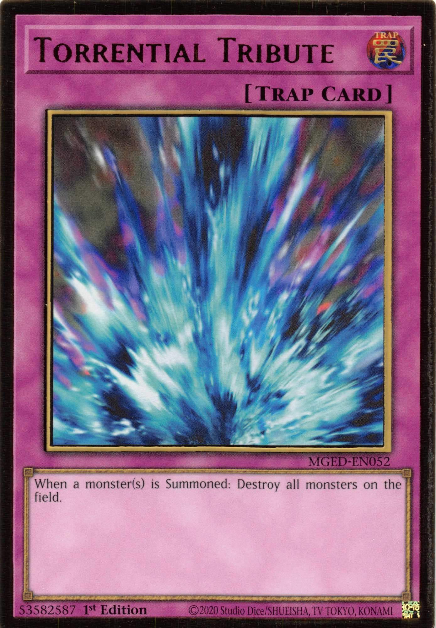 Torrential Tribute [MGED-EN052] Gold Rare | Jomio and Rueliete's Cards and Comics