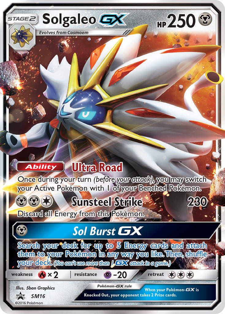 Solgaleo GX (SM16) [Sun & Moon: Black Star Promos] | Jomio and Rueliete's Cards and Comics