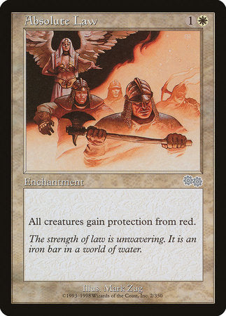 Absolute Law [Urza's Saga] | Jomio and Rueliete's Cards and Comics