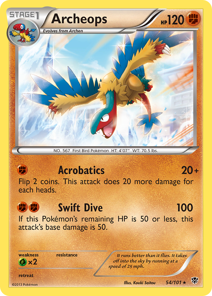 Archeops (54/101) [Black & White: Plasma Blast] | Jomio and Rueliete's Cards and Comics