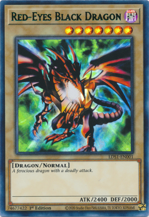 Red-Eyes Black Dragon (Green) [LDS1-EN001] Ultra Rare | Jomio and Rueliete's Cards and Comics