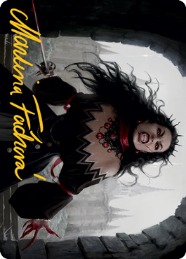 Voldaren Stinger Art Card (Gold-Stamped Signature) [Innistrad: Midnight Hunt Art Series] | Jomio and Rueliete's Cards and Comics