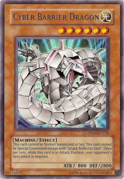 Cyber Barrier Dragon [DR04-EN126] Rare | Jomio and Rueliete's Cards and Comics